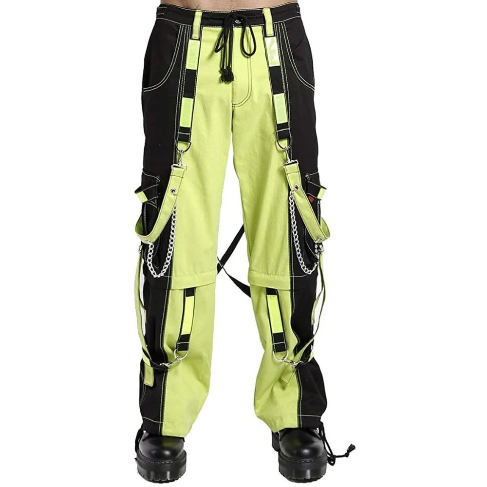 Prime Quality Men Extreme Bondage Limelight Lime Green Skater Gothic Punk Rocker